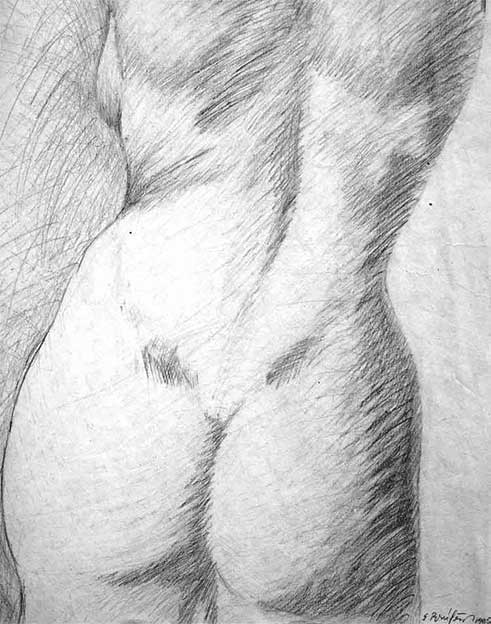 Drawing Nude I, The Human Body, Study of the Natural. San Alejandro Academy of Fine Arts. Contemporary Art Visual Arts Cuban Artist. Desnudo I The Artistic Nude Drawing Pencil on Paper, Havana (Studies in Fine Arts) El Desnudo Artístico, Dibujo Lápiz sobre Papel Academia de Bellas Artes San Alejandro Academy